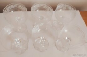 Broušené sklo - vázy, skleničky, popelník - 14
