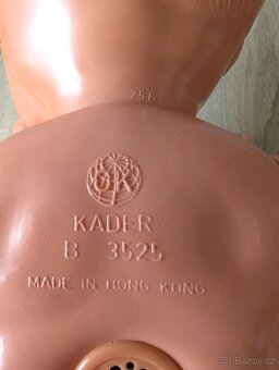 Vintage velká panenka, zn. Kader, 60cm. - 14