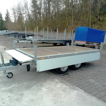 2700Kg 3-stran - hydralická sklopka 3,30m x1,76 ,ALU bočnice - 14