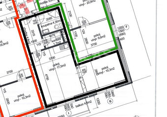 Nymburk, pronájem bytu 2+kk 39 m2, okr. Nymburk. - 14
