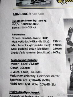 Mini bagr Jansen MB500 - 14