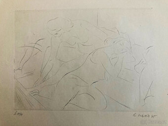 E. Nevan - Odpočívající tanečnice (12 grafík), 1946 - 14