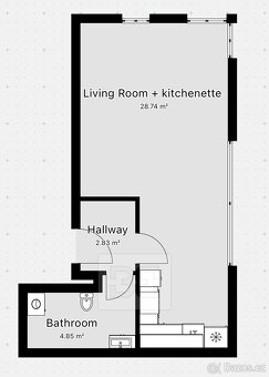 Pronájem byty 1+kk, 40 m2 - Praha - Karlín, ev.č. N07941 - 14