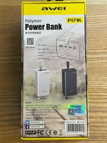 NOVÁ powerbanka Awei 50000mAh 65W i pro notebook USB+2xUSB-C - 14