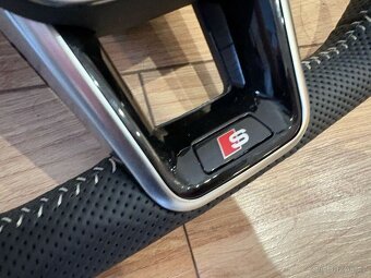 AUDI VOLANT kozeny zkoseny perforovana koža - 14