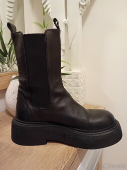 Badura dámské chelsea polokozačky vel. 39 kožené - 14