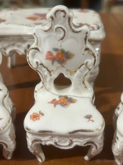 Sběratelský porcelánový miniatur set – ručně malovaný - 14