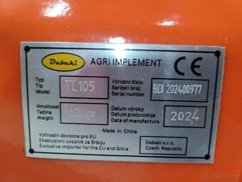Rotavátor Dabaki TL 105 (vč.DPH) - 14