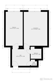Pronájem bytu 2+kk, Nad přívozem, Braník, 42 m2 - 14