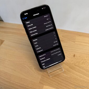 iPhone 15 Pro 128GB, 100% baterie, modrý, eSIM (rok záruka) - 14
