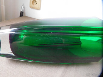 ZAJÍMAVÁ VÁZA - HUTNÍ SKLO - 14