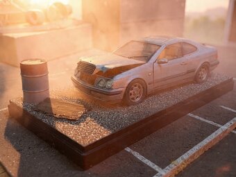 VRAK - 1:18 Mercedes-Benz CLK 230 Coupe - Modrá - ANSON - 14