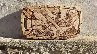 Vypalování do dřeva ,prkénka, překližka (pyrografie) - 14