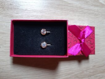 Luxusní pozlacené náušnice - 14