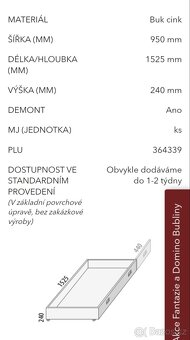 Dětská (juniorská) postel Domestav Domino masiv - 14