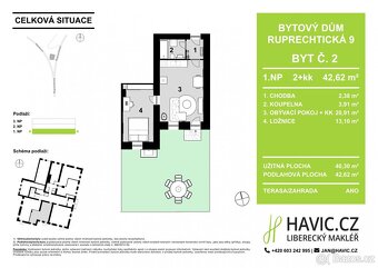 Prodej bytu 2+kk, 42,62 m2, Liberec XIV-Ruprechtice - 14