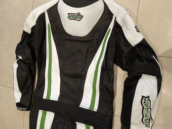 RST-Pánská kožená moto kombinéza, jednodílná - 14