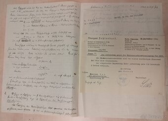 DOKUMENTY PO GENERÁL SS BERNHARD VOSS 1 - 14