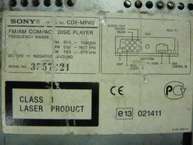 AUTORÁDIA PIONEER,PANASONIC,SONY,SENCOR - 14
