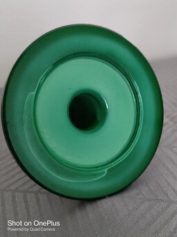 STARÁ MALACHITOVÁ PETROLEJOVÁ LAMPA VÝŠKA 50 CM - 14