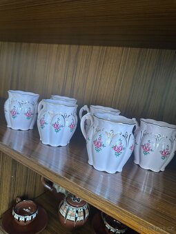 Růžový porcelán, porcelánová sada - 14