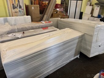 Nová postel-letiště Boxspring 160x200 krémovo-bílá - 14
