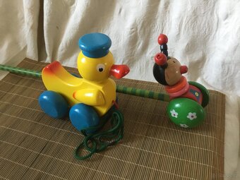 dřevěný pejsek , kacer, klaun - 14