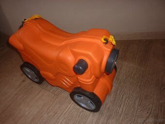 Skořepinový dětský kufr odrážedlo - motorka, 18 l - 14