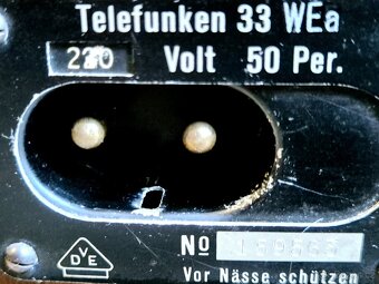 Starožitné rádio Telefunken 33WEa, rok 1930 - 14