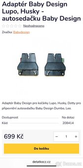 Kočárek Baby design HUSKY +autosedačka s adaptéry - 14