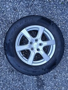 Pěkná zimní orig alu kola Mitsubishi ASX 215/65/16 vzorek 8m - 14