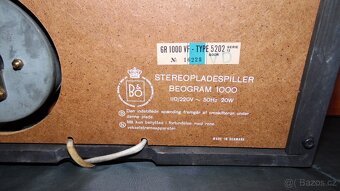 gramofon BANG OLUFSEN BEOGRAM 1000 33/45/78ot./min - 14