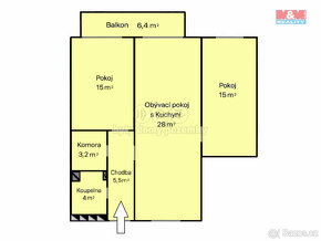 Prodej bytu 3+kk, 77 m², Kuřim, ul. Hojerova - 14