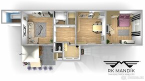 Pronájem bytové jednotky v RD, 3+kk, 70 m2, Ledčice - 14