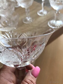broušené sklo 50 let staré Bohemia glass - 14