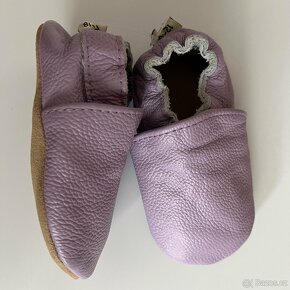 Nové šedé kožené capáčky / boty pro miminko nazouvací - 14