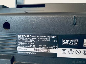 Radiomagnetofon Sharp WQ T238H, rok 1988 - 14