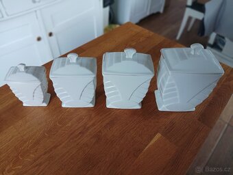 STAROŽITNÉ ART DECO PORCELÁNOVÉ KOŘENKY FRANCIE - 14