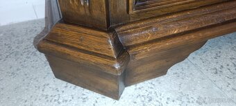 Starožitná komoda + zrcadlo, nábytek z masívu - 14