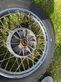 ORIGINÁL NEPOUŽITÉ ZADNÍ KOLO NA MOTOCYKL JAWA ČZ PANELKA - 14