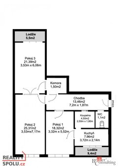 Prodej, byty/3+1, 92 m2, Palackého třída, Pardubice-Staré Mě - 14