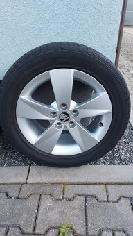 Alu kola originál Škoda Fabia III, Rapid 5x100 R15 - 14