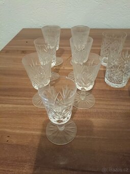 Porcelánový servis EICHWALD a Broušené skleničky - 14