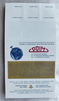 Československé mechanické vintage retro hodinky PRIM 50 - 14