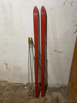Prodám troje historické lyže - 14
