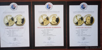 34 prezidentských dolarů – luxusní zlatá sada - 14
