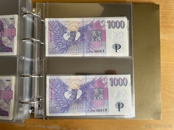 Kompletní R sada 1 000 Kč s přítiskem ČNB včetně Specimena - 14