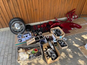 Jawa 555 díly komplet TOP, nove kola, vybrus, lakovani - 14