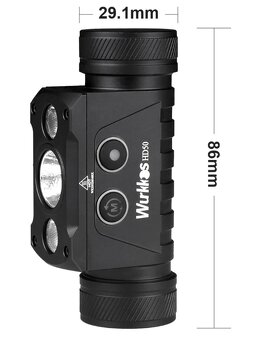 Čelovka Wurkkos HD50, LED, USB-C, 4000L, 5000mAh PECKA - 14