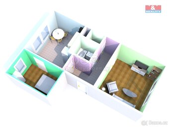 Prodej bytu 2+1, 43 m², Děčín, ul. Závodní - 14